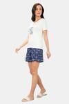 Amante Sleep Shorts - Blue Floral Print — thumbnail 5